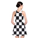 Chess board background design Reversible Skater Dress View2