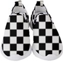 Chess board background design Kids  Slip On Sneakers View1