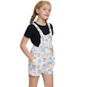 Cute-cat-colorful-cartoon-doodle-seamless-pattern Kids  Short Overalls View3