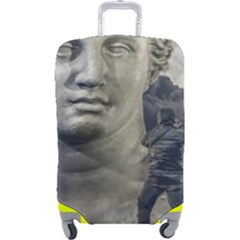 Men Taking Photos Of Greek Goddess Luggage Cover (large) by dflcprintsclothing