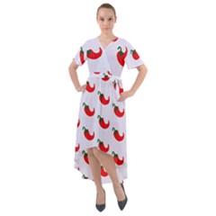 Small Peppers Front Wrap High Low Dress by ConteMonfrey