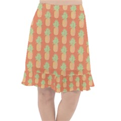 Pineapple Orange Pastel Fishtail Chiffon Skirt by ConteMonfrey