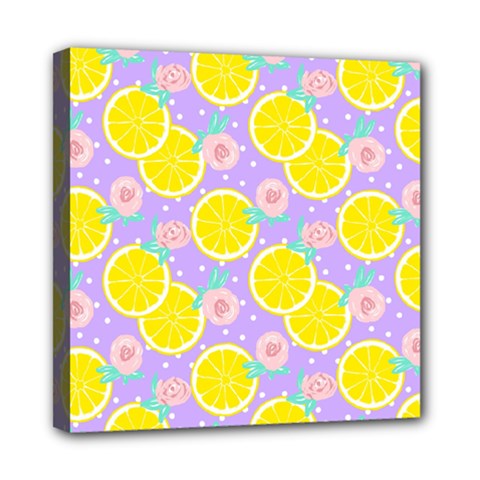 Purple Lemons  Mini Canvas 8  X 8  (stretched) by ConteMonfrey