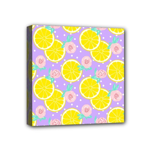 Purple Lemons  Mini Canvas 4  X 4  (stretched) by ConteMonfrey