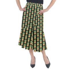 Pineapple Green Midi Mermaid Skirt by ConteMonfrey