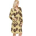 Coffee beans Long Sleeve Velour Robe View3