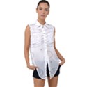 The Cuteness Of Saturn Sleeveless Chiffon Button Shirt View1