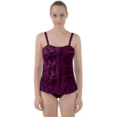 Im Only Woman Twist Front Tankini Set by ConteMonfrey