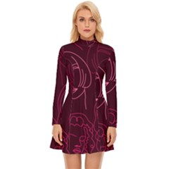 Im Only Woman Long Sleeve Velour Longline Dress by ConteMonfrey