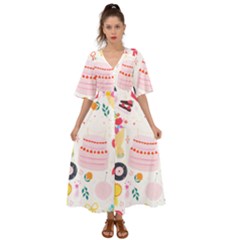 Its Time To Celebrate Kimono Sleeve Boho Dress by ConteMonfrey