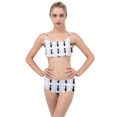 Ants Insect Pattern Cartoon Ant Animal Layered Top Bikini Set by Ravend