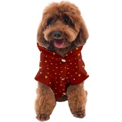 Red Yellow Love Heart Valentine Dog Coat by Ravend