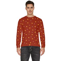 Red Yellow Love Heart Valentine Men s Fleece Sweatshirt by Ravend