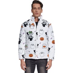 Halloween Jack O Lantern Vector Men s Puffer Bubble Jacket Coat by Ravend