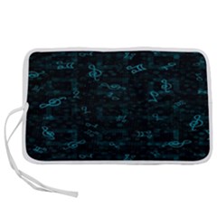 Music Pattern Music Note Doodle Pen Storage Case (l) by Ravend