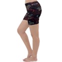Geometric Pattern Recycle Bin Lightweight Velour Yoga Shorts View2