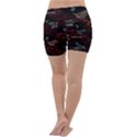 Geometric Pattern Recycle Bin Lightweight Velour Yoga Shorts View4