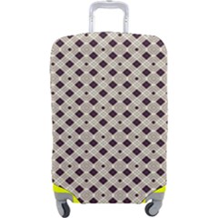 Diagonal Gray And Blue Luggage Cover (large) by ConteMonfrey