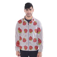 Strawberries Pattern Design Men s Windbreaker by Wegoenart