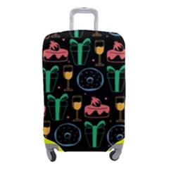 Hand-drawn-happy-birthday-pattern-background Luggage Cover (small) by Wegoenart