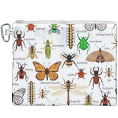 Insects-seamless-pattern Canvas Cosmetic Bag (xxxl) by Wegoenart