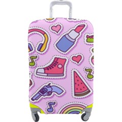 Fashion-patch-set Luggage Cover (large) by Wegoenart