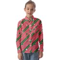 Christmas-background-star Kids  Long Sleeve Shirt View1