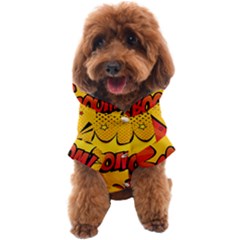 Explosion Boom Pop Art Style Dog Coat by Wegoenart