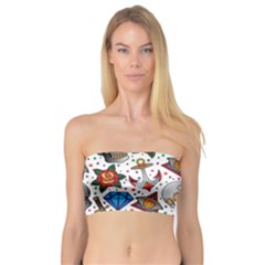 Full Color Flash Tattoo Patterns Bandeau Top by Wegoenart