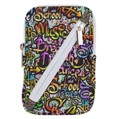 Graffiti Word Seamless Pattern Belt Pouch Bag (large) by Wegoenart