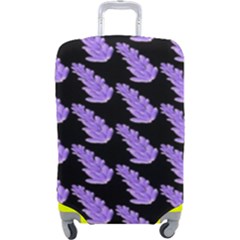 Cute Lavanda Black Luggage Cover (large) by ConteMonfrey