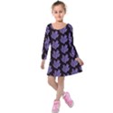 Black Seaweed Kids  Long Sleeve Velvet Dress View1