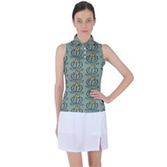 Cactus Green Women s Sleeveless Polo Tee by ConteMonfrey