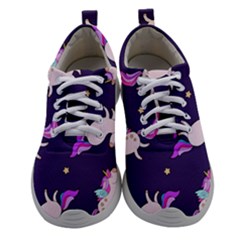 Fantasy Fat Unicorn Horse-pattern Fabric Design Women Athletic Shoes by Wegoenart