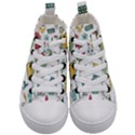 Abstract Abstraction Biology Chemistry Detail Genetics Kids  Mid-Top Canvas Sneakers View1