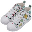 Abstract Abstraction Biology Chemistry Detail Genetics Kids  Mid-Top Canvas Sneakers View2