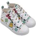 Abstract Abstraction Biology Chemistry Detail Genetics Kids  Mid-Top Canvas Sneakers View3