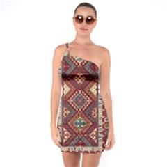 Armenian Carpet One Soulder Bodycon Dress by Gohar