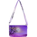 Abstract Nature Landscape Illustration Sky Clouds Double Gusset Crossbody Bag View1