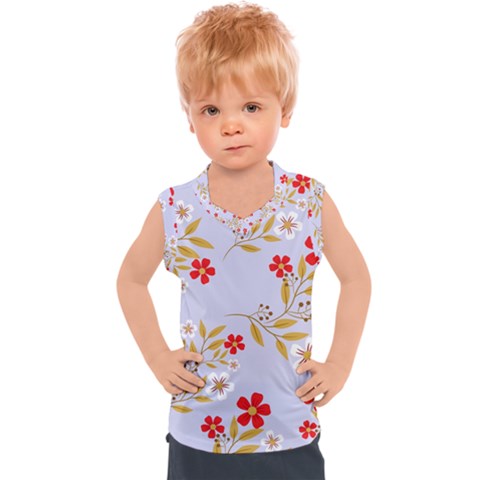 Illustration Pattern Flower Floral Kids  Sport Tank Top by Wegoenart