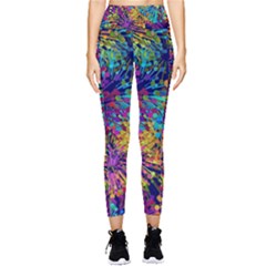 Illustration Graphics Design Art Pocket Leggings  by Wegoenart