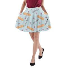 Medicine Items A-line Pocket Skirt by SychEva