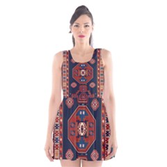 Armenian Old Carpet  Scoop Neck Skater Dress by Gohar