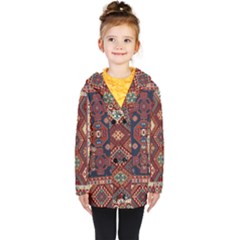 Armenian Old Carpet  Kids  Double Breasted Button Coat by Gohar