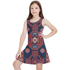 Armenian Old Carpet  Kids  Lightweight Sleeveless Dress by Gohar