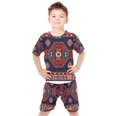 Armenian Carpet Kids  Tee And Shorts Set by Gohar