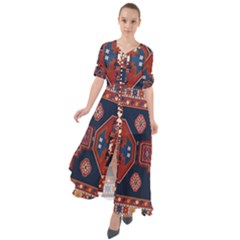 Armenian Carpet Waist Tie Boho Maxi Dress by Gohar