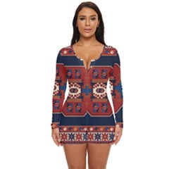 Armenian Carpet Long Sleeve Boyleg Swimsuit by Gohar