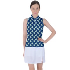 Blue Pines Blue Women s Sleeveless Polo Tee by ConteMonfrey