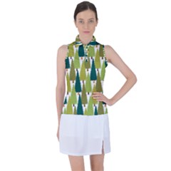 Pine Trees   Women s Sleeveless Polo Tee by ConteMonfrey